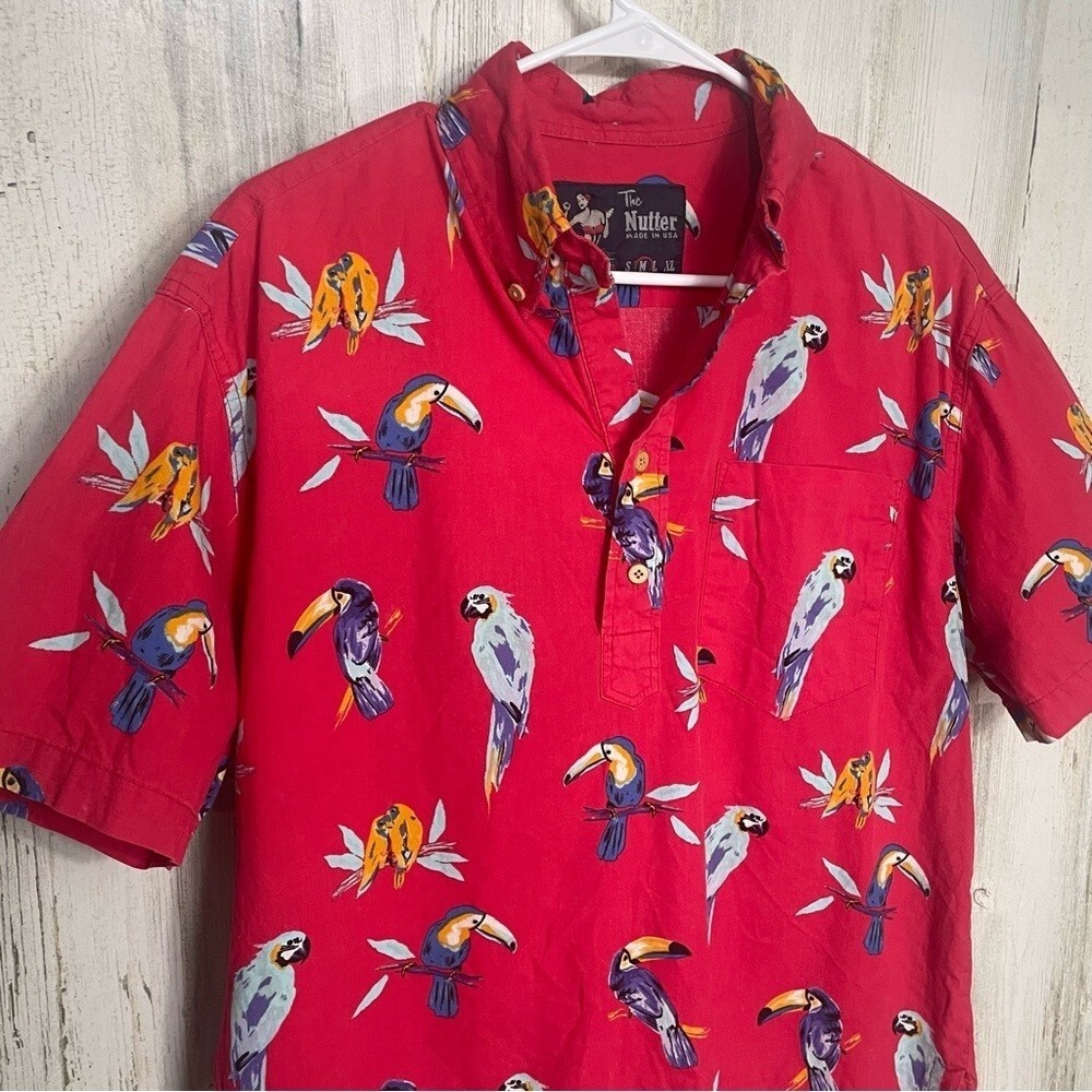 Chubbies The Nutter Size Medium Red Parrot Short … - image 5